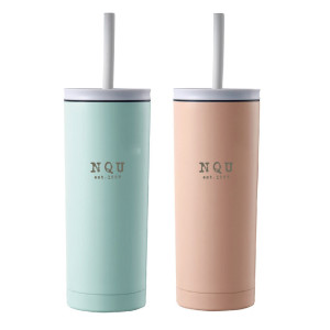 【絕版出清,售完不補】NQU不鏽鋼吸管保溫杯_600ml