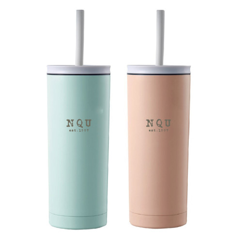 【絕版出清，售完不補】NQU不鏽鋼吸管保溫杯_600ml